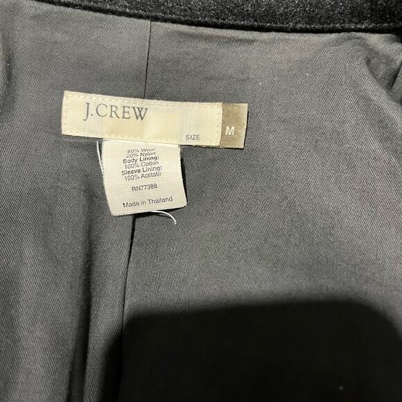 J. Crew Vintage Wool Blend Military Women’s Winter Jacket Preppy Minimalist M - Picture 6 of 6